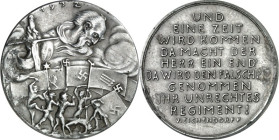 BILDHAUER und MEDAILLEURE des XIX. bis XXI. Jh.. DEUTSCHLAND vor    1945. GOETZ, Karl Xaver *1875 Augsburg +1950 München. Medaille 1932 WAHLKAMPF. Wei...