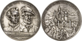 BILDHAUER und MEDAILLEURE des XIX. bis XXI. Jh.. DEUTSCHLAND vor    1945. GOETZ, Karl Xaver *1875 Augsburg +1950 München. Medaille 1933 Ludwig II., Ri...
