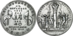 BILDHAUER und MEDAILLEURE des XIX. bis XXI. Jh.. DEUTSCHLAND vor    1945. GOETZ, Karl Xaver *1875 Augsburg +1950 München. Medaille 1933 Reichstagswahl...