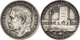 BILDHAUER und MEDAILLEURE des XIX. bis XXI. Jh.. DEUTSCHLAND vor    1945. GOETZ, Karl Xaver *1875 Augsburg +1950 München. Medaille 1934 HINDENBURG /Ta...