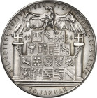 BILDHAUER und MEDAILLEURE des XIX. bis XXI. Jh.. DEUTSCHLAND vor    1945. GOETZ, Karl Xaver *1875 Augsburg +1950 München. Medaille 1936 Hitler n.l./ "...
