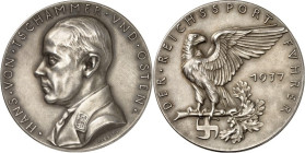 BILDHAUER und MEDAILLEURE des XIX. bis XXI. Jh.. DEUTSCHLAND vor    1945. GOETZ, Karl Xaver *1875 Augsburg +1950 München. Medaille 1937 Reichssportfüh...