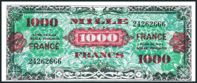 FRANKREICH. II. Weltkrieg. 1000 Francs 1944. Pi. 125a,. .