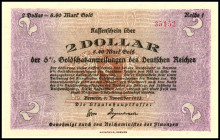 BREMEN. Bremen, Staatshauptkasse. 1/2, 1, 2 Dollar 7.11.1923 \i. Mü. 0540.13, 14, 15. 3 Stück.