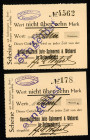 NIEDERSACHSEN. Delmenhorst (Old.), Hanseatische Jute-Spinnerei. 5,10 Mk. o.D.(1914) (2). .