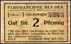 RHEINLAND. Köln, Flugmaschine Rex Ges. entfällt. .