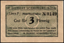 RHEINLAND. Köln, Verlag M.Dumont-Schauberg. 1, 2, 3,4 Pfg. o.D. v.E. 786.3,7b,11c,15. (4).