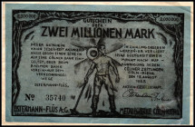 RHEINLAND. Köln-Riehl, Ostermann & Flüs AG. 2 Mio. Mark 15.8.1923. v.E. 884.3. .