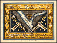 RHEINLAND/-PFALZ. Koblenz,Männergesangverein "Liedertafel". 1 Mark o.D -1.4.1924. Grab. 232.1. .