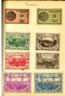 ALLGEMEINE LOTS UND SAMMLUNGEN. ÖSTERREICH. ÖSTERREICH. Sammlung Notgeldscheine in einem dicken Album (zeitgenössisch), ca.2200 Stück geklebt und alph...