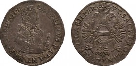 ZECCHE ITALIANE. DESANA. 
ANTONIO MARIA TIZZONE (1598-1641). TESTONE
Primo periodo: reggenza della madre Camilla di Biandrate, 1618-1630.
Argento 4...