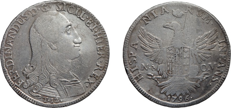 ZECCHE ITALIANE. REGNO DI SICILIA. 
FERDINANDO III DI BORBONE (1759-1816). 12 T...
