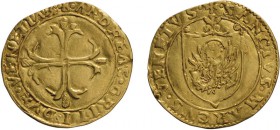 ZECCHE ITALIANE. VENEZIA. 
ANDREA GRITTI (1523-1538). SCUDO D'ORO
Oro, 3,19 gr, 24 mm. BB+
D: + ANDREAS GRITI DVX VENETIAR Croce ornata 
R: + SANC...