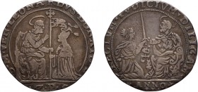 ZECCHE ITALIANE. VENEZIA. 
LEONARDO DONA (1606-1612). OSELLA ANNO II (1607)
Argento, 7,78 gr, 32 mm. Molto rara. Tondello tosato. BB
D: . S . M . V...