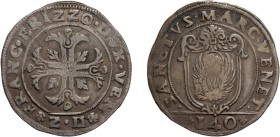 ZECCHE ITALIANE. VENEZIA. 
FRANCESCO ERIZZO (1631-1646). SCUDO DELLA CROCE (140 SOLDI)
Argento, 31,40 gr, 43 mm. BB
D: * FRANC ERIZZO DVX VEN Croce...