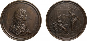 MEDAGLIE ITALIANE. FRANCESCO REDI (1626-1696). OPUS: SOLDANI
Fusione in bronzo, datata 1684, 152,80 gr, 89 mm. qSPL con patina. Nel campo vecchio num...