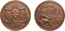 MEDAGLIE ITALIANE. COSIMO III DE' MEDICI (1670 - 1723). OPUS MULLER
Bronzo, 55,93 gr, 49 mm. Opus: Philipp Heinrich Müller. Molto Rara. Lieve colpett...