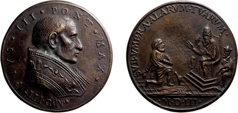 MEDAGLIE E DECORAZIONI. ROMA. PIO III.
MEDAGLIA DI RESTITUZIONE. RICONIO MAZIO....