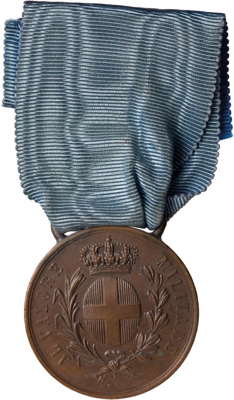 DECORAZIONI ITALIANE. REGNO D'ITALIA. MEDAGLIA AL VALORE MILITARE
Bronzo, 33mm....