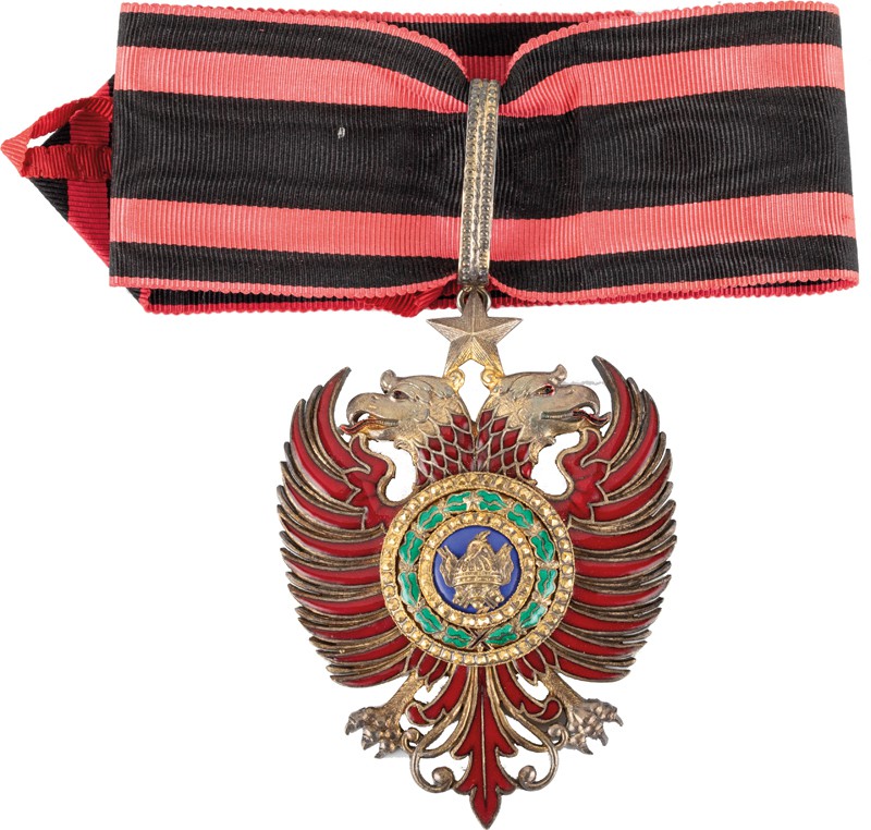 DECORAZIONI ESTERE. ALBANIA. ORDINE DI SCANDERBEG
Pendente da Commendatore tipo...