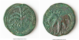 JUDAEA. Bar Kokhba Revolt (AD 132-135). AE middle bronze (26mm, 11.53 gm, 6h). NGC (out for grading). Undated issue of Year 3 (AD 134/5). Simon (Paleo...