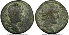 JUDAEA. Aelia Capitolina (Jerusalem). Hadrian (AD 117-138). AE (23mm, 12h). NGC VG, scratches. IMP CAE TRAIA HADRIANO AVG, laureate, draped bust of Ha...