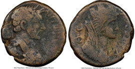 JUDAEA. Gaza. Antoninus Pius (AD 138-161). AE (28mm, 12h). NGC VG. Dated Civic Year 209 (AD 148/9). ANTWNINOC AY-TO KAIC, laureate, draped, and cuiras...