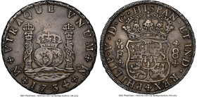 Philip V 8 Reales 1734 Mo-MF XF45 NGC, Mexico City mint, KM103, Cal-1442. "Milled" type. HID09801242017 © 2024 Heritage Auctions | All Rights Reserved...