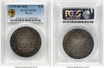 Ferdinand VI 8 Reales 1759 Mo-MM AU50 PCGS, Mexico City mint, KM104.2, Cal-495. Displaying a luxurious charcoal tone. From the Collection of Jonathan ...