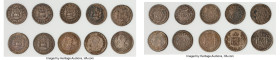 Charles III 10-Piece Lot of Uncertified 1/2 Reales 1761-1789 VF, Includes (10) 1/2 Reales (1761-1789), Mexico City mint. Sold as is, no returns. From ...