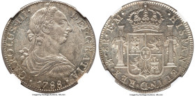 Charles III 8 Reales 1788-FM MS62 NGC, Mexico City mint, KM106.2a, Cal-1132. A glossy selection and decidedly well-struck. The second finest grade rec...