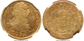 Charles III gold 8 Escudos 1779 Mo-FF AU55 NGC, Mexico City mint, KM156.2, Cal-2008. From the Globus Collection HID09801242017 © 2024 Heritage Auction...