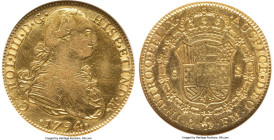 Charles IV gold 8 Escudos 1794 Mo-FM AU Details (Cleaned) ANACS, Mexico City mint, KM159, Cal-1633. HID09801242017 © 2024 Heritage Auctions | All Righ...