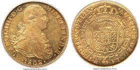 Charles IV gold 8 Escudos 1802 Mo-FT AU55 PCGS, Mexico City mint, KM159, Cal-1645. From the Globus Collection HID09801242017 © 2024 Heritage Auctions ...