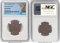 Oaxaca. War of Independence 2 Reales 1813 AU58 Brown NGC, KM226.1. SUD type. Insurgent coinage struck under General Morelos. HID09801242017 © 2024 Her...