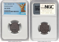 Oaxaca. War of Independence 2 Reales 1813 AU58 Brown NGC, KM226.1. SUD type. Insurgent coinage struck under General Morelos. HID09801242017 © 2024 Her...