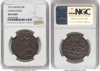 Oaxaca. War of Independence 8 Reales 1813 AU53 Brown NGC, KM234. SUD type. Insurgent coinage struck under General Morelos. HID09801242017 © 2024 Herit...