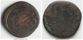 Oaxaca. War of Independence copper 8 Reales ND (1811-1814) VF (Corrosion) KM234. SUD type. Seemingly stamped with a die from an Estados Unidos Mexican...