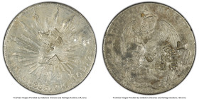 Republic 8 Reales 1865 A-PG AU Details (Chopmarked) PCGS, Alamos mint, KM377, DP-As02. HID09801242017 © 2024 Heritage Auctions | All Rights Reserved w...