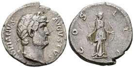 ADRIANO. Denario. (Ar. 2,85g/19mm). 125-128 d.C. Roma. (RIC 729). Anv: Cabeza laureada de Adriano a derecha, alrededor leyenda: HADRIANVS AVGVSTVS. Re...