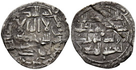 EMIRATO INDEPENDIENTE DE CÓRDOBA. ‘Abd al-Rahman II. Dirham. (Ar. 1,53g/22mm). 225H. al-Ándalus. (Vives 172; R. Frochoso2009-225.1). MBC-. Doblez con ...