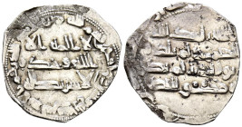 EMIRATO INDEPENDIENTE DE CÓRDOBA, Abd al-Rahman II. Dirham.
(Ar. 2,02g/22mm). 234H. al-Ándalus. (Vives 204; R. Frochoso2009-234.1). MBC.