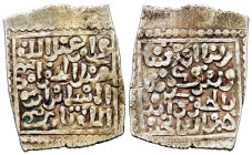 MERINÍES. 'Abd Al-Haqq II. 1/2 Dirham. (Ar. 0,72g/17mm). 823-869H. Taza / تازى. (Hohertz 828, marcado como RRR). Anv: Sura Al-A'raf, versículo 89. Rev...
