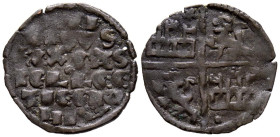 ALFONSO X (1252-1284). Dinero alfonsí de la 1º guerra de Granada". (Ve. 0,80g/17mm). Estrella como marca de ceca. (Imperatrix A10:4.54 FAB-234.1). Anv...