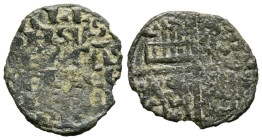 ALFONSO X (1252-1284). Meaja alfonsí de la 1º guerra de Granada". (Ve. 0,34g/12mm). Sin ceca. (Imperatrix A10:5.1 FAB-247, como óbolo). Anv: Leyenda e...