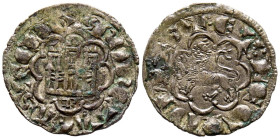 ALFONSO X (1252-1284). Blanca Alfonsí (de la 2º Guerra de Granada). Burgos. (Ve. 0,89g/18mm). (Imperatrix A10:11.6; FAB-263 como Novén). Anv: Castillo...