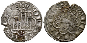 ALFONSO X (1252-1284). Blanca Alfonsí (Novén). (Ve. 0,65g/18mm). León. (Imperatrix A10:11.22; FAB-267.1). Anv: Castillo y debajo L dentro de gráfila p...