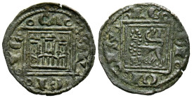ALFONSO X (1252-1284). Pugesa / Óbolo. (Ve. 0,56g/15mm). Sin marca de ceca. (Imperatrix A10:14.50; FAB-280). Anv: Castillo dentro de gráfila cuadrada,...