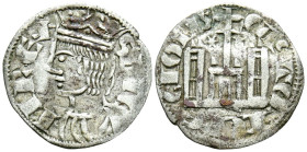 SANCHO IV (1284-1295). Cornado. (Ve. 0,81g/18mm). Burgos. (Imperatrix S4:3.45; FAB-297.1). Anv: Busto coronado de Sancho IV a izquierda, alrededor ley...