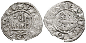 FERNANDO IV (1295-1312). Dinero. (Ve. 0,69g/19mm). Sevilla. (Imperatrix F4.2;26; FAB-254.1, como pepión). Anv: Castillo y debajo S inclinada, todo den...